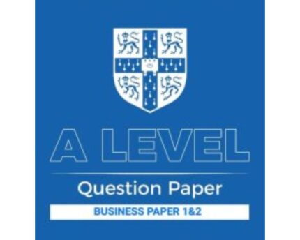 Cambridge A Level Business Paper 2