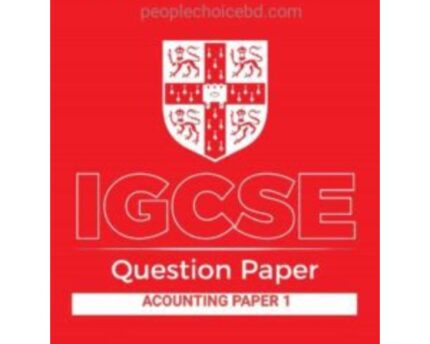IGCSE Accounting Past Year Paper1 Resource